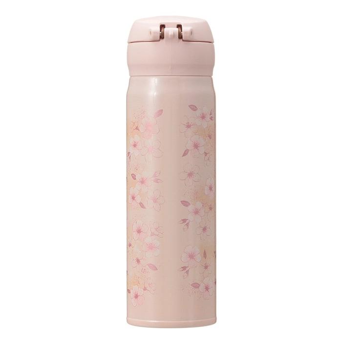 Starbucks Japan Sakura 2026 Handy Stainless Steel Bottle Pink Beige 500ml – Cherry Blossom Insulated Limited Edition
