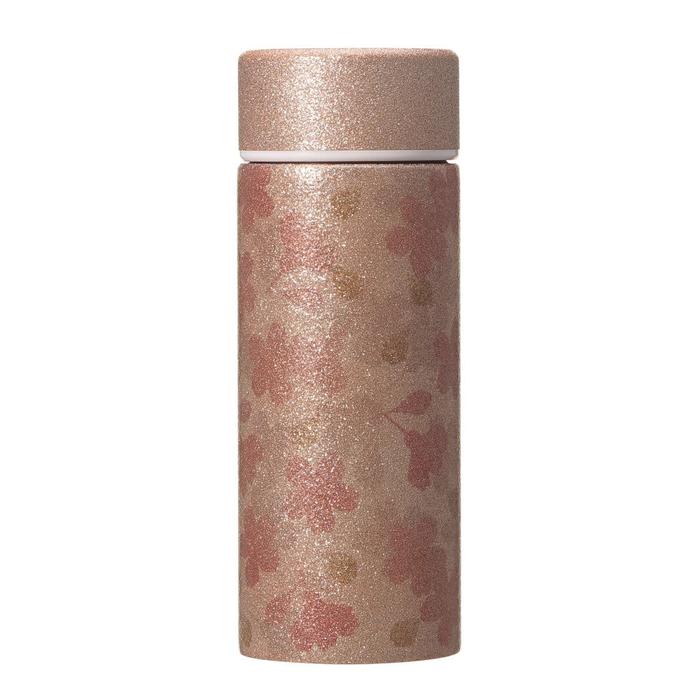 Starbucks Japan Sakura 2026 Glitter Pink Beige Stainless Steel Bottle 355ml – Cherry Blossom Insulated Limited Edition