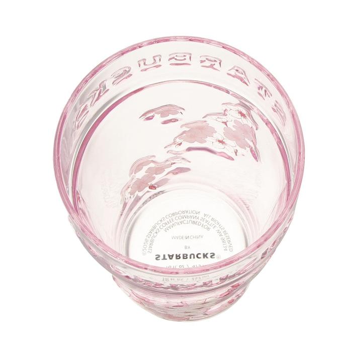 Starbucks Japan Sakura 2026 Glass Tumbler Pink 473ml with Lid & Straw – Cherry Blossom Limited Edition
