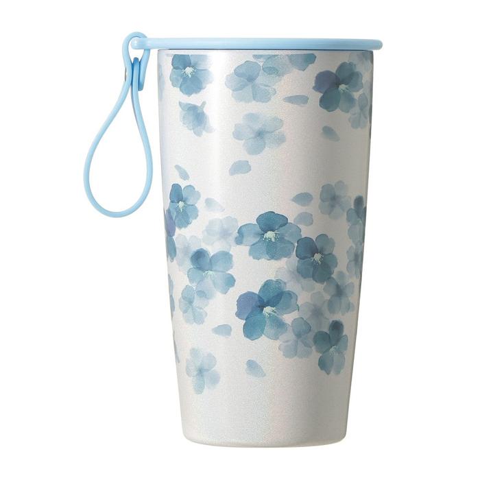 Starbucks Japan Sakura 2026 Strap Cup Shape Stainless Steel Bottle Airy Blue 355ml – Limited Edition