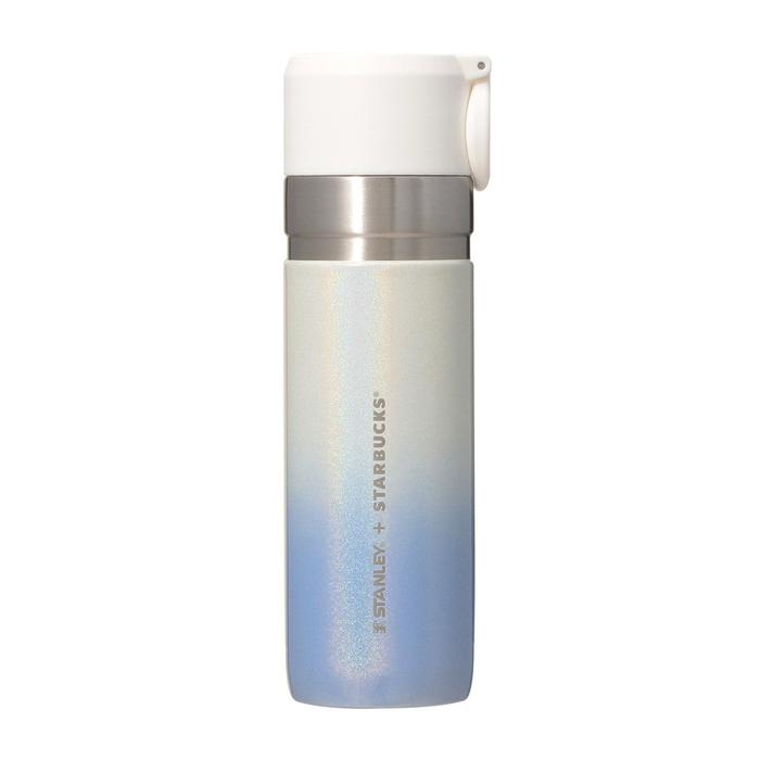 Starbucks Japan Sakura 2026 STANLEY Shiny Airy Blue Gradient Stainless Steel Bottle 473ml – Limited Edition