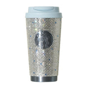 Starbucks Japan Sakura 2026 Stainless Steel Tumbler Rhinestone Airy Blue 473ml – Sparkling Limited Edition