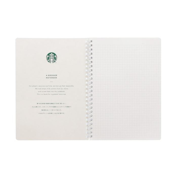 Starbucks Japan Sakura 2026 Campus Ring Notebook – Beige Milk Carton Recycled Paper Limited Edition