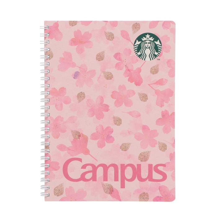Starbucks Japan Sakura 2026 Campus Ring Notebook – Pink Milk Carton Recycled Paper Limited Edition