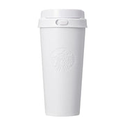 Bouteille TOGO en acier inoxydable recyclé Starbucks blanche mate 473 ml