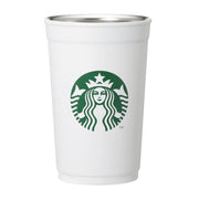 Starbucks 2-Way Stainless Steel Cup / Cup Holder – Matte White 591 ml