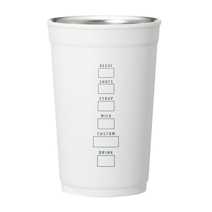 Starbucks 2-Way Stainless Steel Cup / Cup Holder – Matte White 591 ml