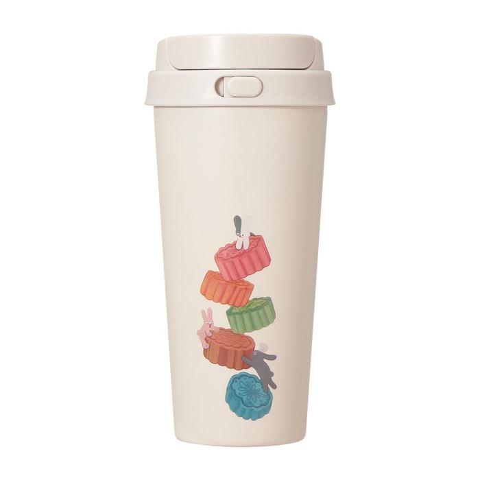Starbucks Japan Herfstfestival 2026 RVS TOGO Fles Konijn Ivoor 473 mL