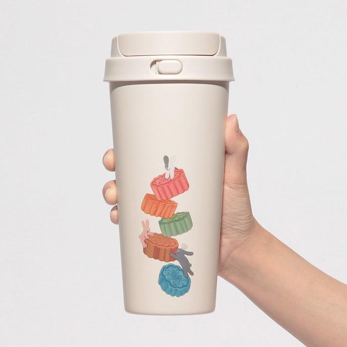 Starbucks Japan Herbstfestival 2026 Edelstahl TOGO Flasche Hase Elfenbein 473 mL