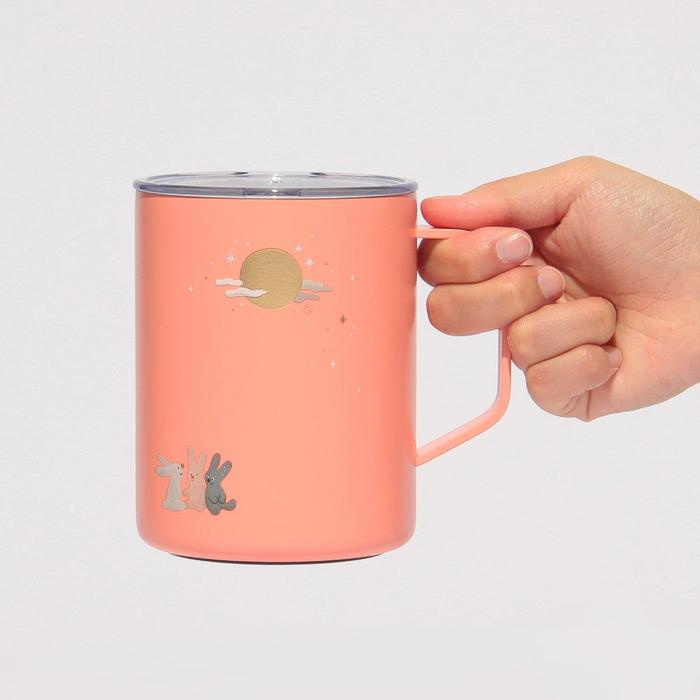 Starbucks Japan Autumn Festival 2026 Stainless Steel Mug Rabbit Coral Pink 473 mL