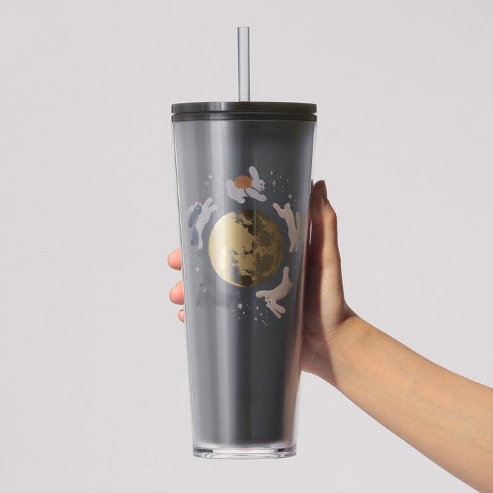 Starbucks Japan Herfstfestival 2026 Koude Beker Tumbler Konijn Marineblauw 710 mL