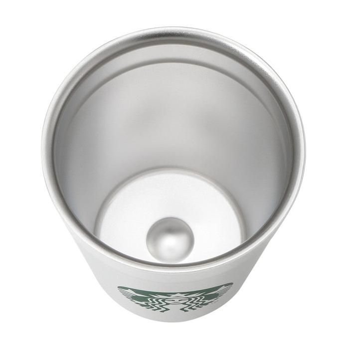 Starbucks 2-Way Stainless Steel Cup / Holder Matte White 355ml
