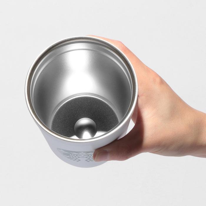 Starbucks 2-Way Stainless Steel Cup / Holder Matte White 355ml