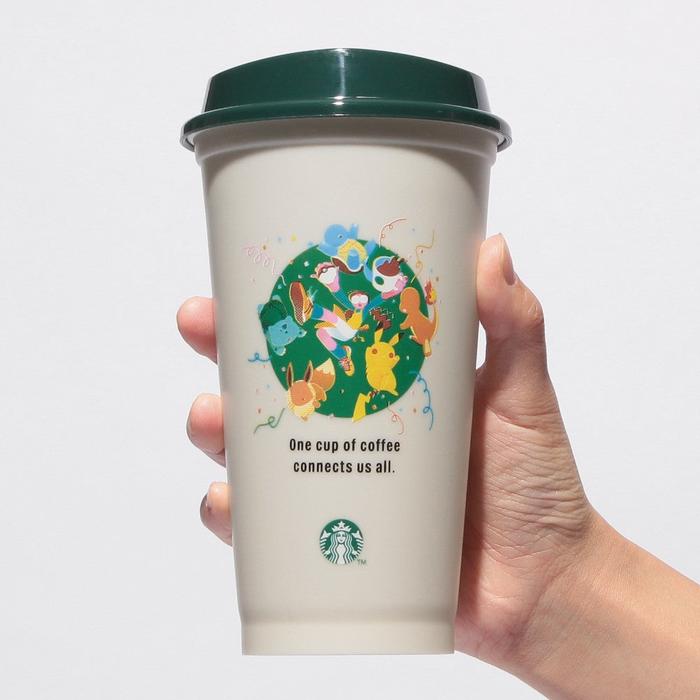 Pokémon + Starbucks Japan Reusable Cup Coffee Connection 473ml – Pikachu, Eevee & Friends