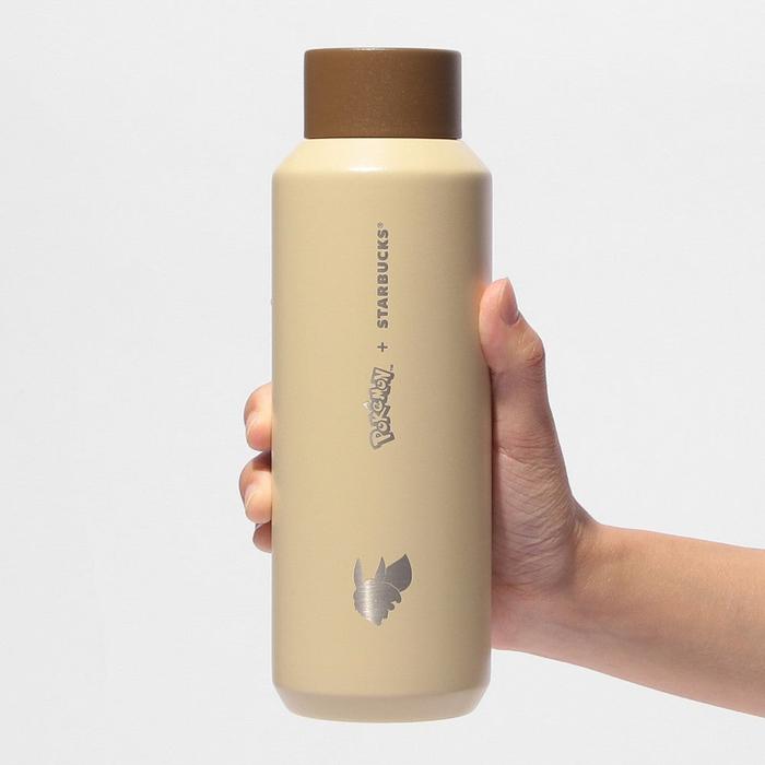 Bouteille en acier inoxydable Pokémon + Starbucks Japon 473ml – Pikachu, Bulbizarre, Salamèche, Carapuce et Évoli