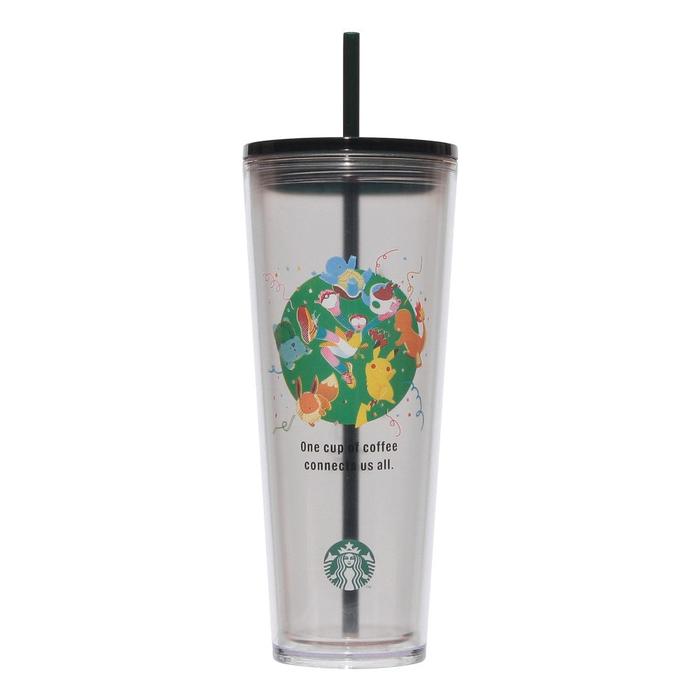 Pokémon + Starbucks Japonia Kubek Termiczny z Słomką 710ml – Połączenie Kawy i Przygoda z Kawą