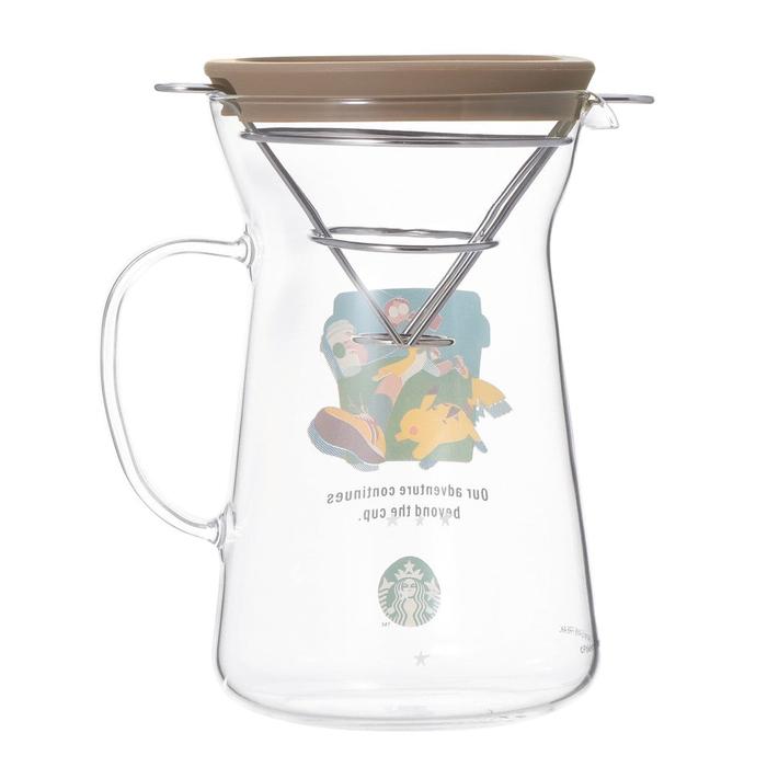 Pokémon + Starbucks Japonia Szklany Ekspres do Kawy – Kawowa Przygoda Pikachu