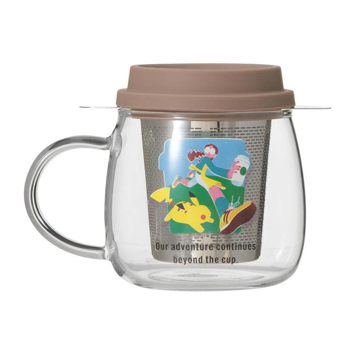 Pokémon + Starbucks Japan Heat-Resistant Glass Mug with Stainless Steel Strainer 296ml – Coffee Adventure Pikachu