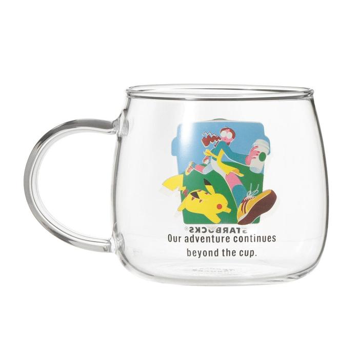 Pokémon + Starbucks Japan Heat-Resistant Glass Mug with Stainless Steel Strainer 296ml – Coffee Adventure Pikachu