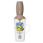 Pokémon + Starbucks Japan Milchaufschäumer & hitzebeständiger Glasbecher Set – Kaffee Abenteuer Pikachu