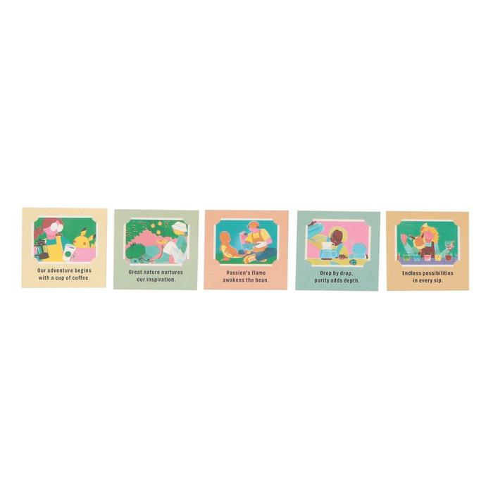 Pokémon + STARBUCKS Kunstklistremerkesett – 13 klistremerker