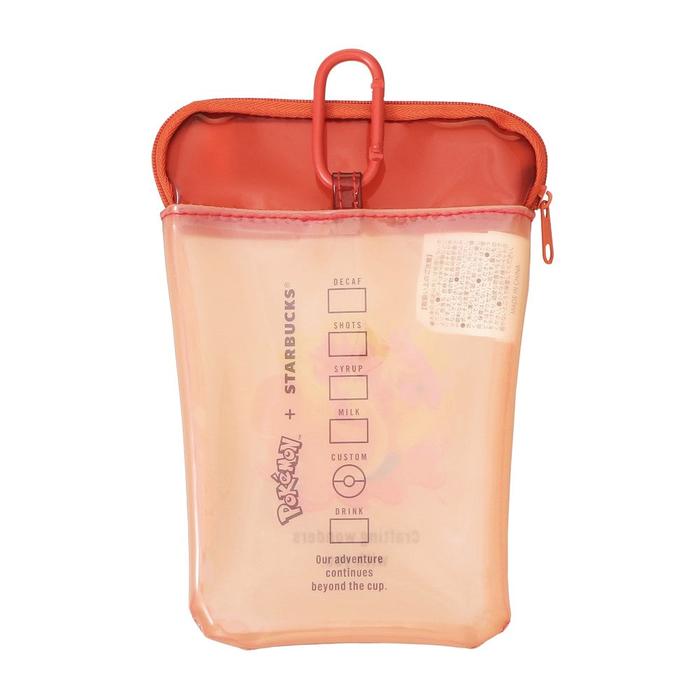 Pokémon + Starbucks Japan Cup-Shaped PVC Pouch – Pikachu, Bulbasaur, Charmander, Squirtle & Eevee