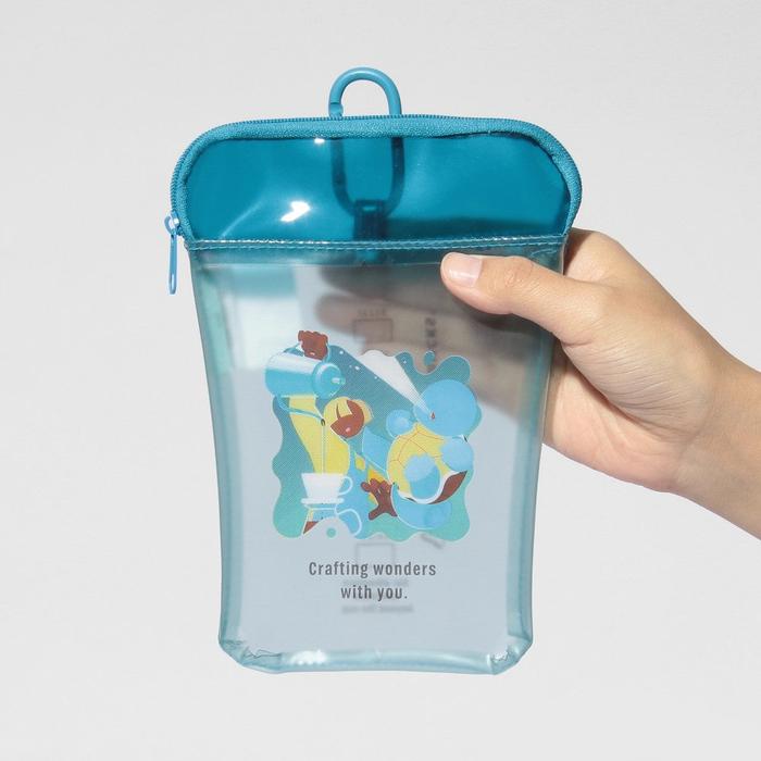 Pokémon + Starbucks Japan Cup-Shaped PVC Pouch – Pikachu, Bulbasaur, Charmander, Squirtle & Eevee