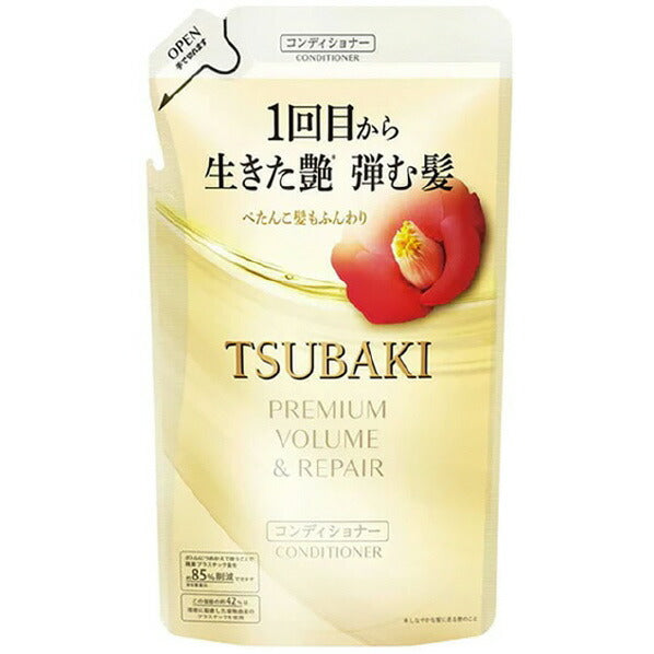 [Refill] TSUBAKI PREMIUM VOLUME & REPAIR - Regenerating hair conditioner with Tsubaki oil 300ml [With alcohol]