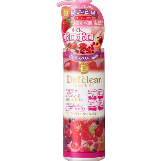 Detclear Bright & Peel Peeling Jelly Mixed Berry Scent 180ml [Alcohol-free]