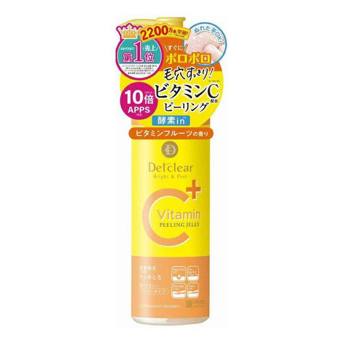 Detclear Bright & Peel Peeling Jelly Vitamin C Fruit Scent 180ml [Alcohol-free]