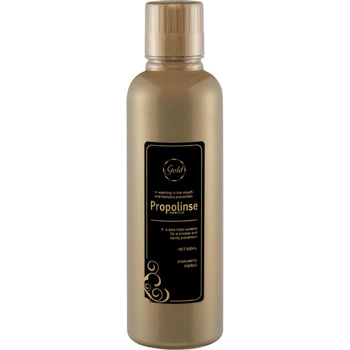 Propolinse Gold Mouthwash 600ml – Hyaluronic Acid & Orange Mint [With Alcohol]