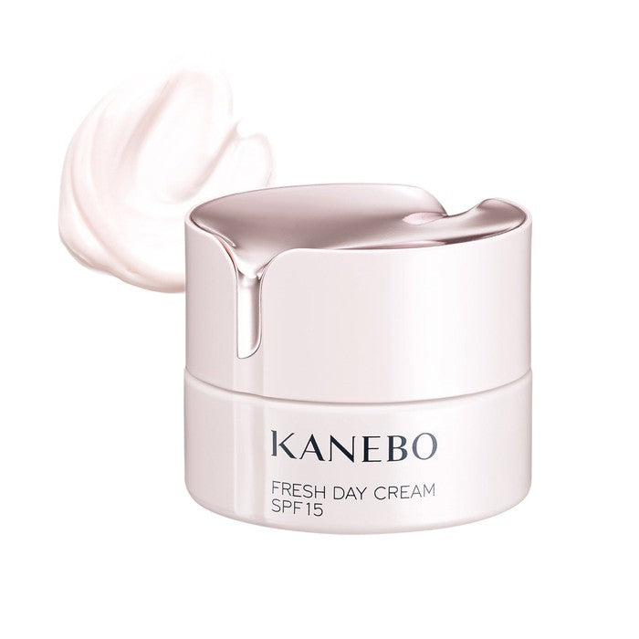 Kanebo Fresh Day Cream - Moisturizing Day Cream with UV Protection and Althea Root Extract for Smooth and Firm Skin (SPF15 PA+++) 40ml [Alcohol-free]