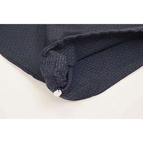 Hiryu Sashiko Weave Samue – Herren Japanisches Arbeitskleidung Set, Dunkelgrau