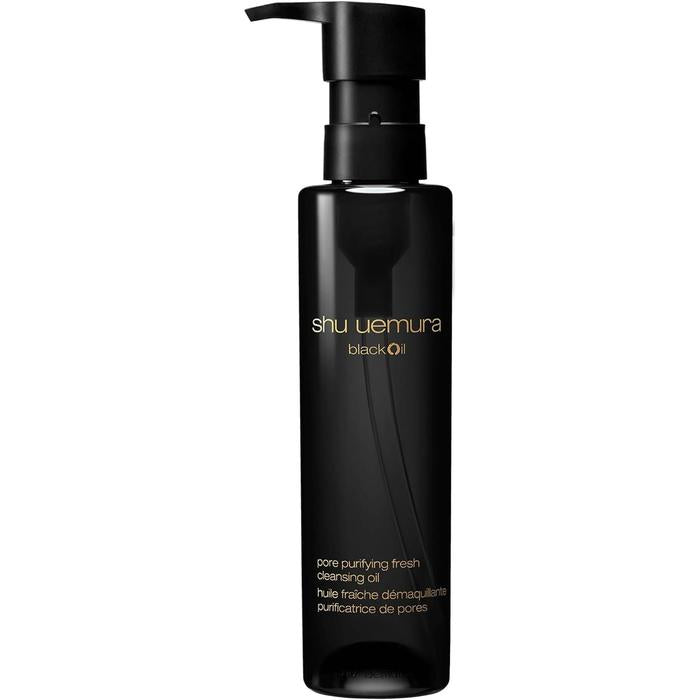 Shu Uemura Black Cleansing Oil – Pore-Refining Makeup Remover & Serum 150mL [Alcohol-free]