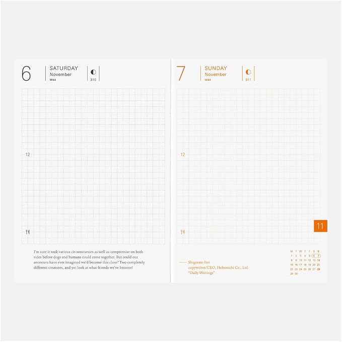 [English] Hobonichi Techo 2027 A6 – Original / Planer Arts&Science