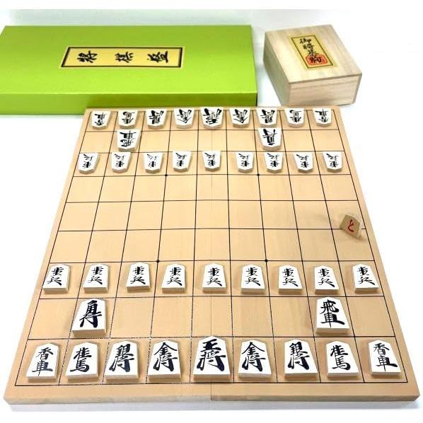 Wooden Shogi Set – Folding Shogi Board with Wooden Pieces