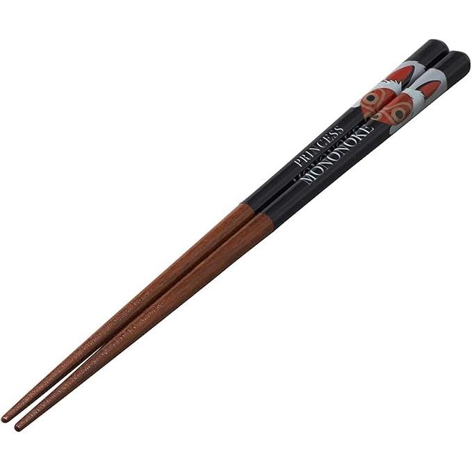 Skater Princess Mononoke Lacquered Wooden Chopsticks 21cm – Studio Ghibli (Mask / Kodama)