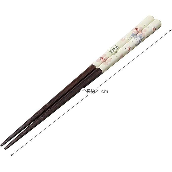 Skater Studio Ghibli My Neighbor Totoro Sakura Pattern Wooden Chopsticks 23cm