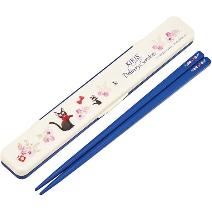 Skater Studio Ghibli “Kiki’s Delivery Service” Chopsticks & Case Set – 18cm | Antibacterial | Made in Japan