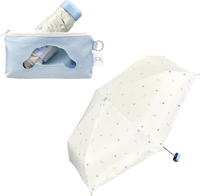 Wpc. × Sanrio Characters Compact Folding UV Parasol – 100% Light Blocking, UPF50+