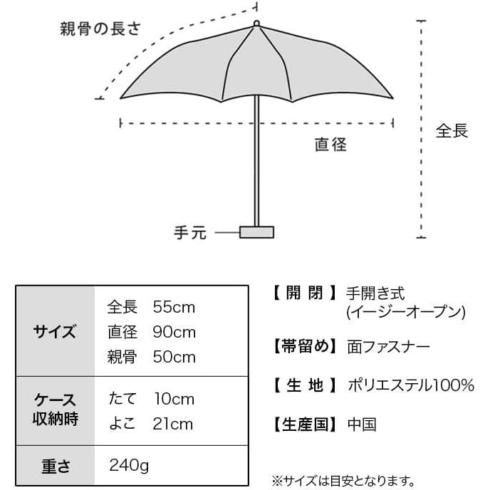 Wpc. × Sanrio Charaktere Kompakter Falt-UV-Regenschirm – 100% Lichtblockierung, UPF50+