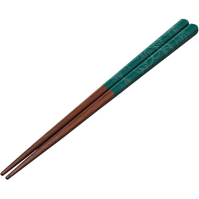 Skater My Neighbor Totoro Lacquered Wooden Chopsticks 21cm – Studio Ghibli (Green / Brown / Gray)