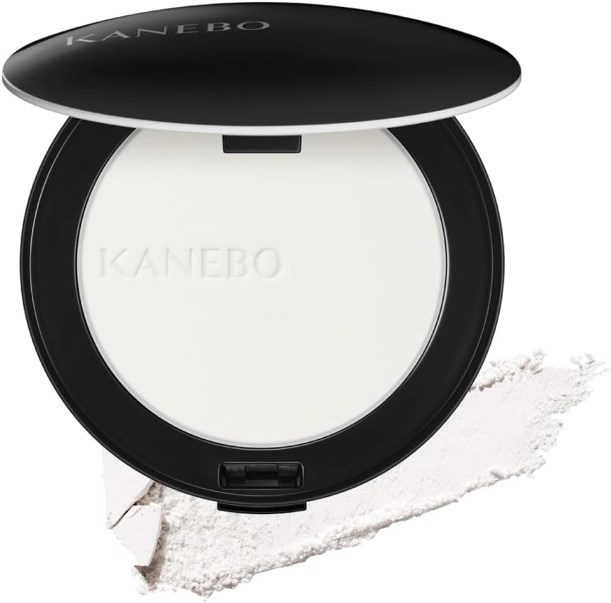 KANEBO Crystallized Fix Powder 01 Lucent – Translucent Pressed Setting Powder with Puff, 8.5g [Alcohol-free]