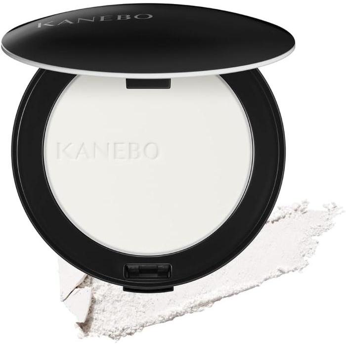 KANEBO Crystallized Fix Powder 01 Lucent – Translucent Pressed Setting Powder with Puff, 8.5g [Alcohol-free]