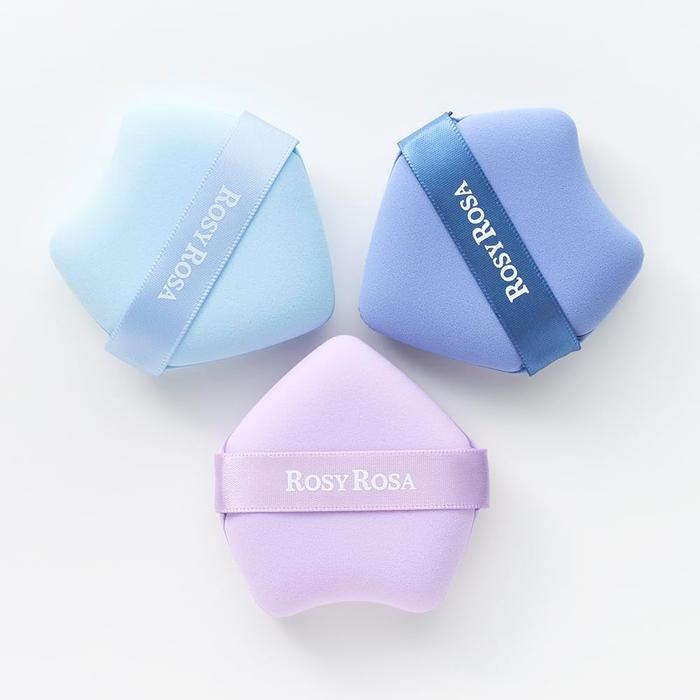 ROSY ROSA 多功能粉底海綿 3P – 3 種顏色附柔軟收納袋