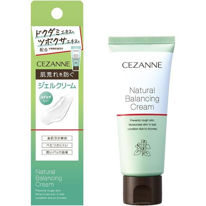 Cezanne Natural Balancing Cream 70g – Dokudami Gel Cream for skin redness, sensitive skin, acne, Non-Greasy [Alcohol-free]