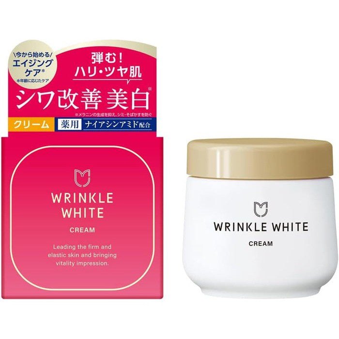 Wrinkle White Medicinal Wrinkle White Cream – Antiaging and Brightness with Q10, Niacinamide and CICA 40g [With alcohol]