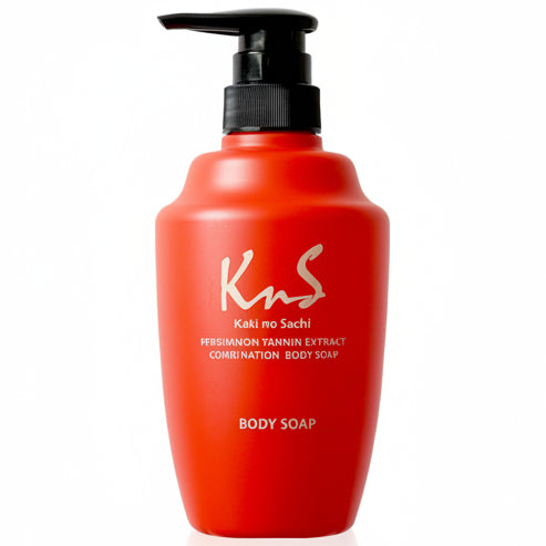 Kaki no Sachi (KnS) Medicated Persimmon Deodorant Body Soap for Men 450mL – Aging Odor & Body Odor Care [With alcohol]