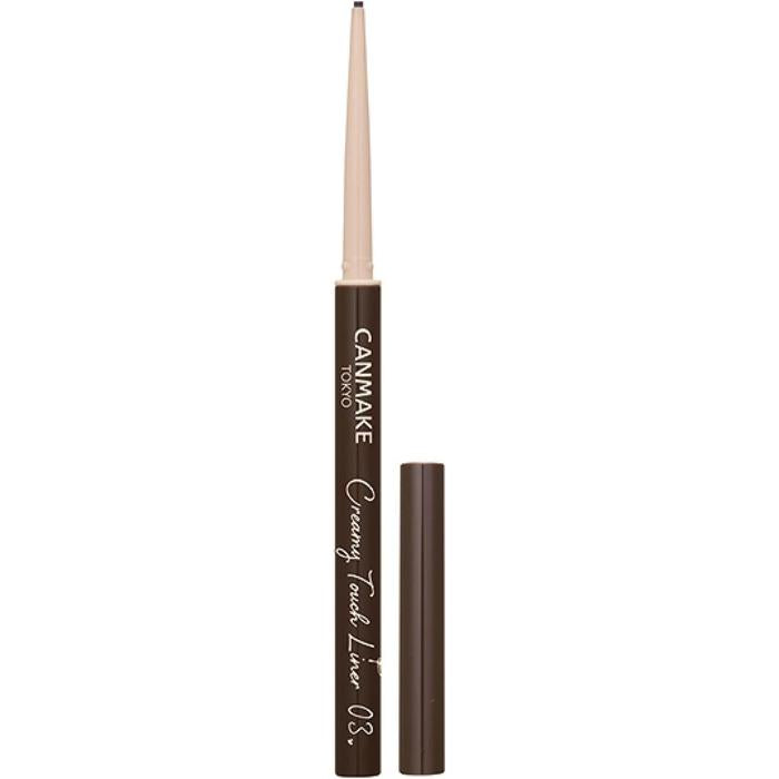 Canmake Creamy Touch Gel Eyeliner – Waterproof 1.5mm Slim Liner, Multiple Colors 8g [Alcohol-free]