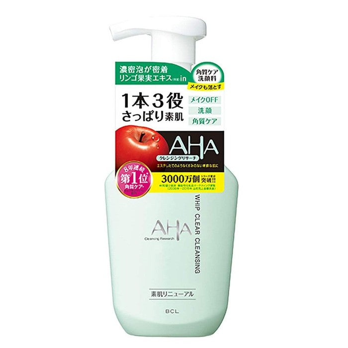 JAPAN'S BESTSELLER! Facial cleansing foam with AHA cavities for blackheaded skin 150g [Alcohol-free]